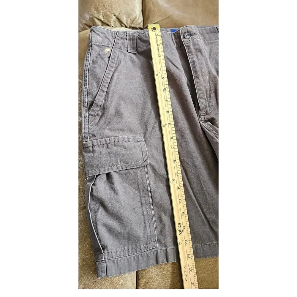 Club Room by Charter Club Men's Gray Cargo Shorts, Size 34